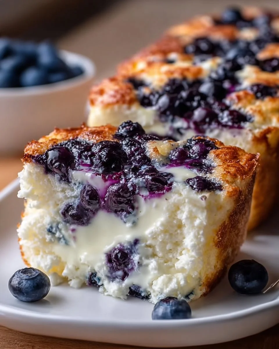 Cottage Cheese Blueberry Cloud Bread