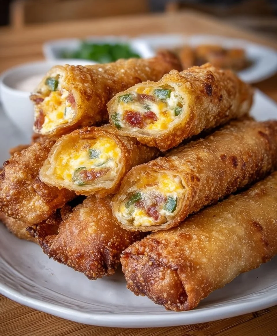Crispy Jalapeño Popper Egg Rolls