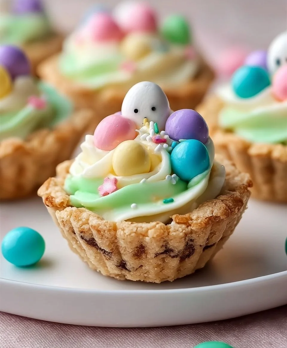 Easter Basket Sugar Cookie Cups