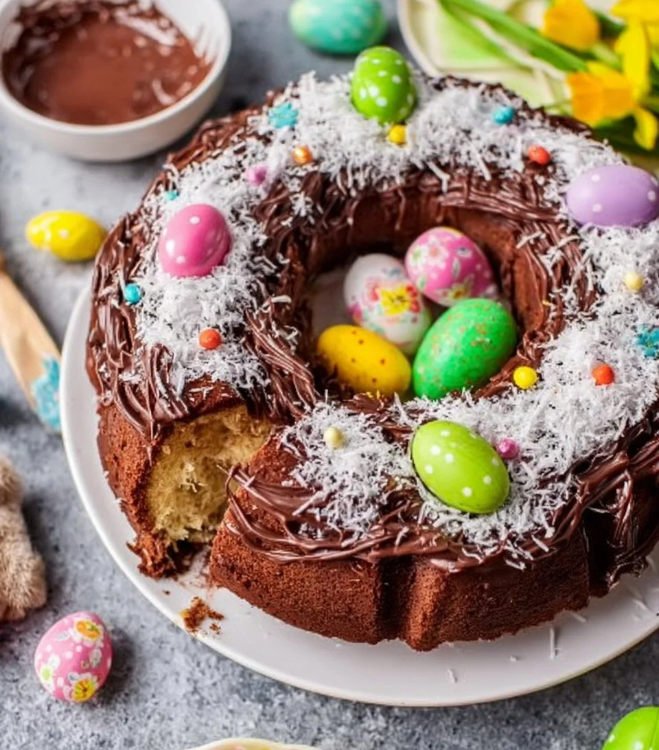 Easter Egg Nest Cake