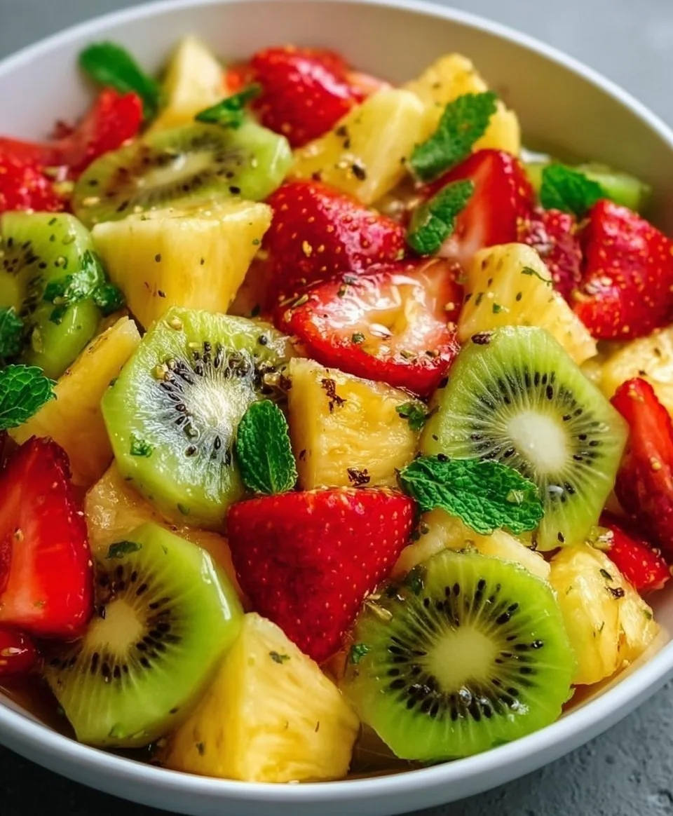 Fresh Pineapple Kiwi Salad