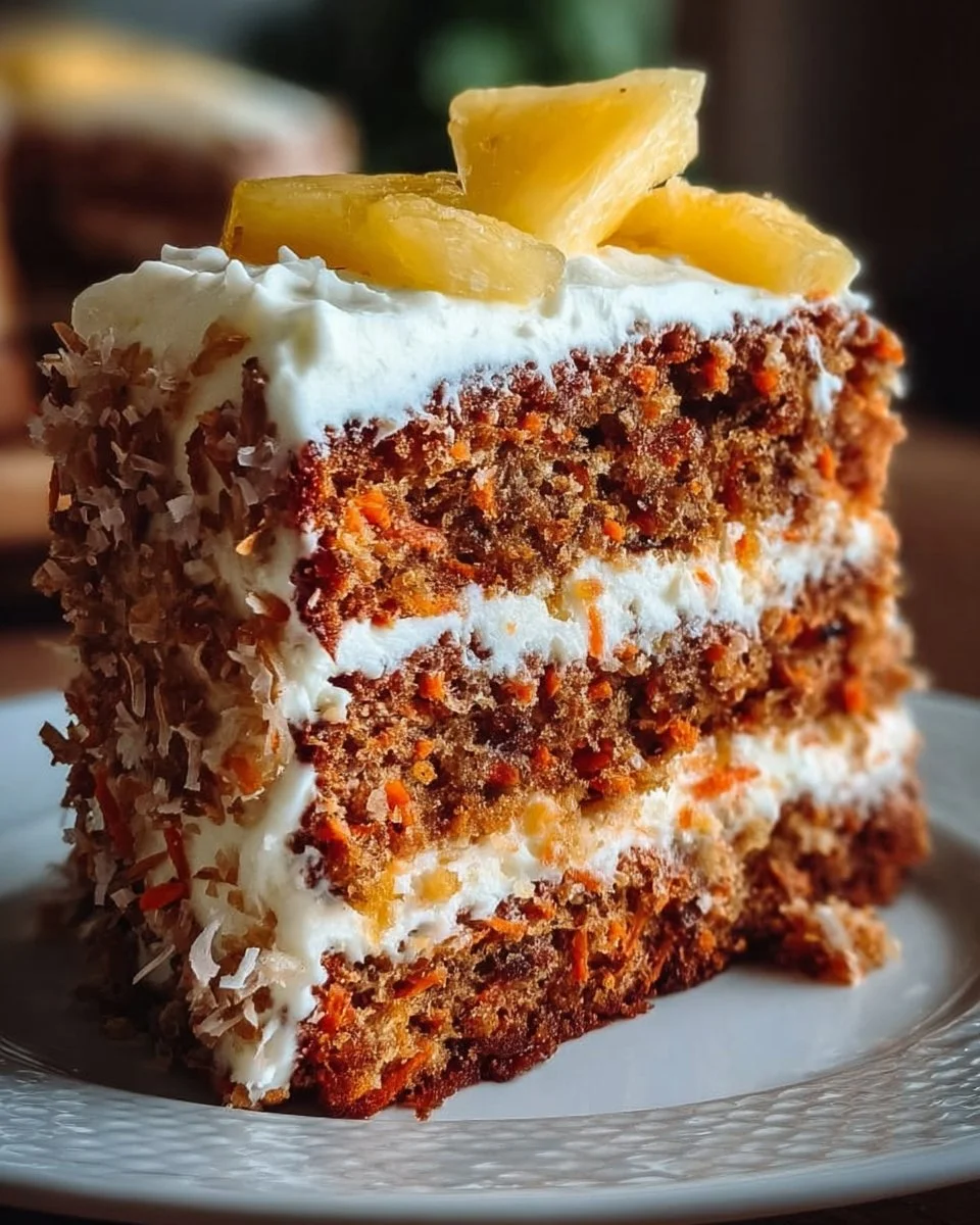 Hawaiian Carrot Pineapple Cake