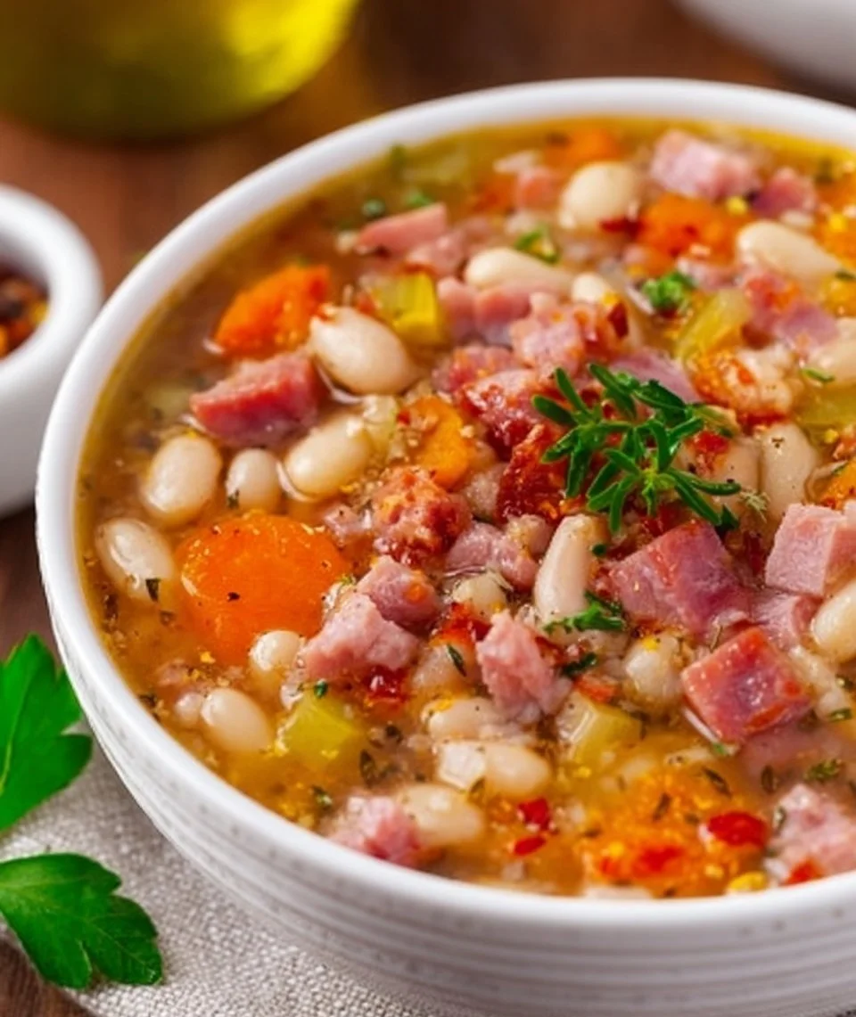 Instant Pot Ham and Bean Soup