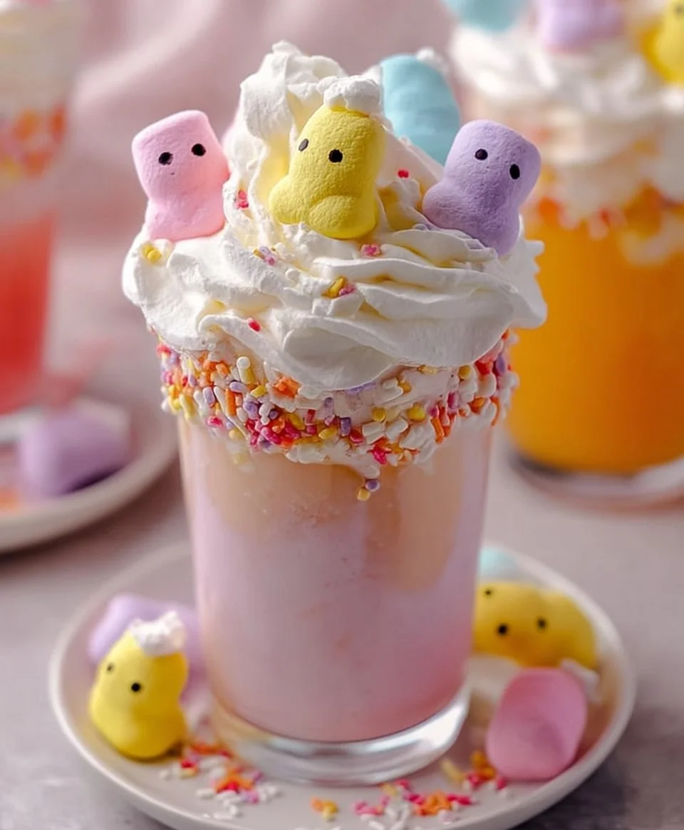 Marshmallow Milkshake with Peeps