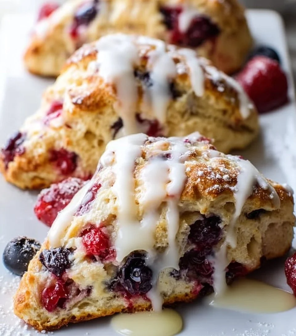 Mixed Berry Scones