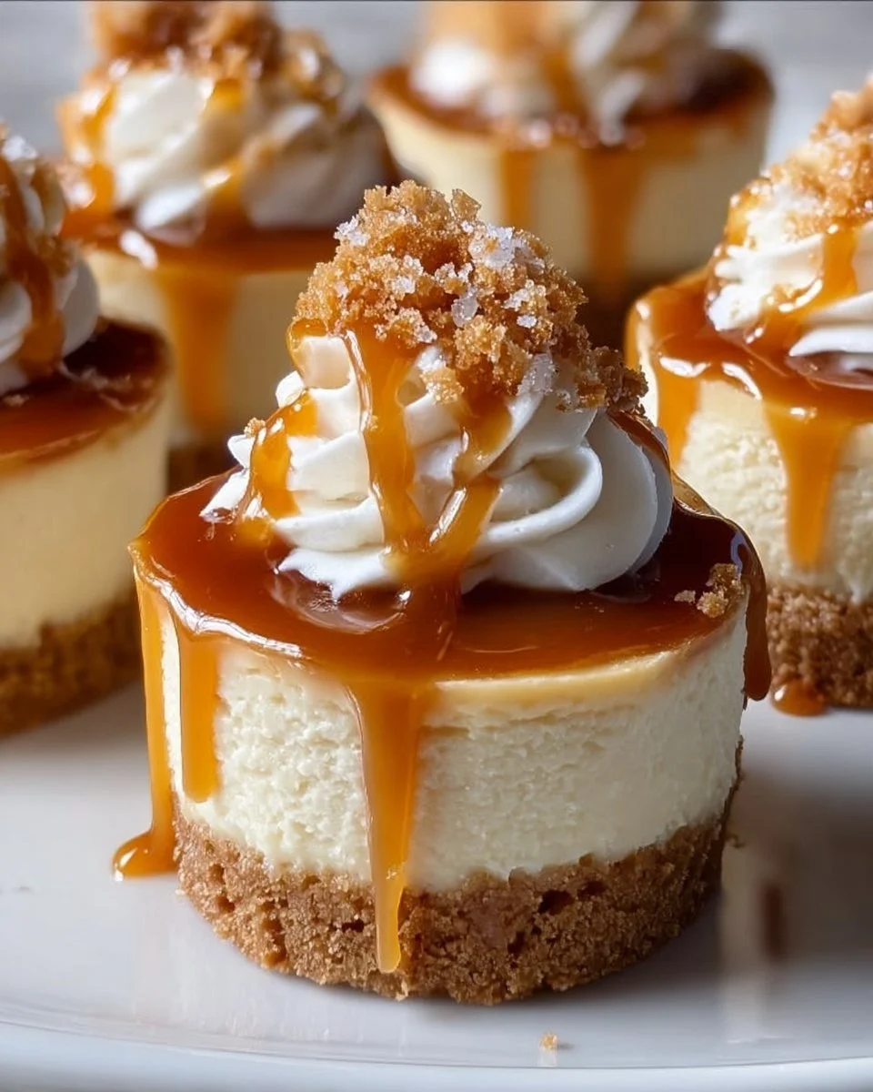 No-Bake Salted Caramel Cheesecake Cups