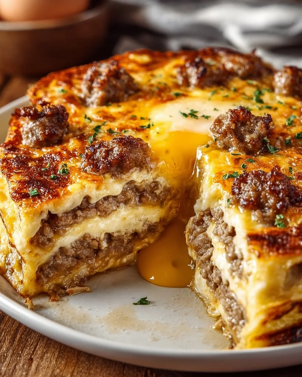 Pancake Sausage Casserole Bake