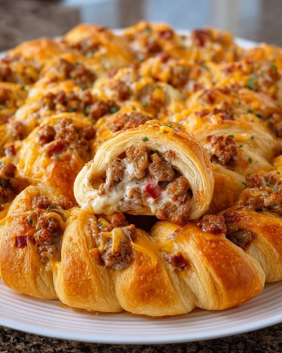 Sausage Cream Cheese Crescent Rolls