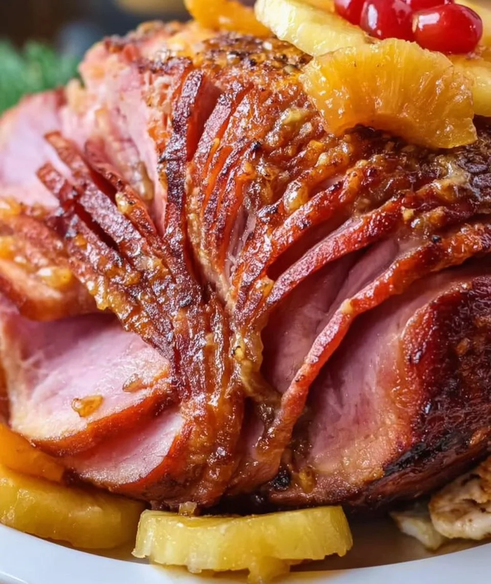 Slow Cooker Pineapple Ham