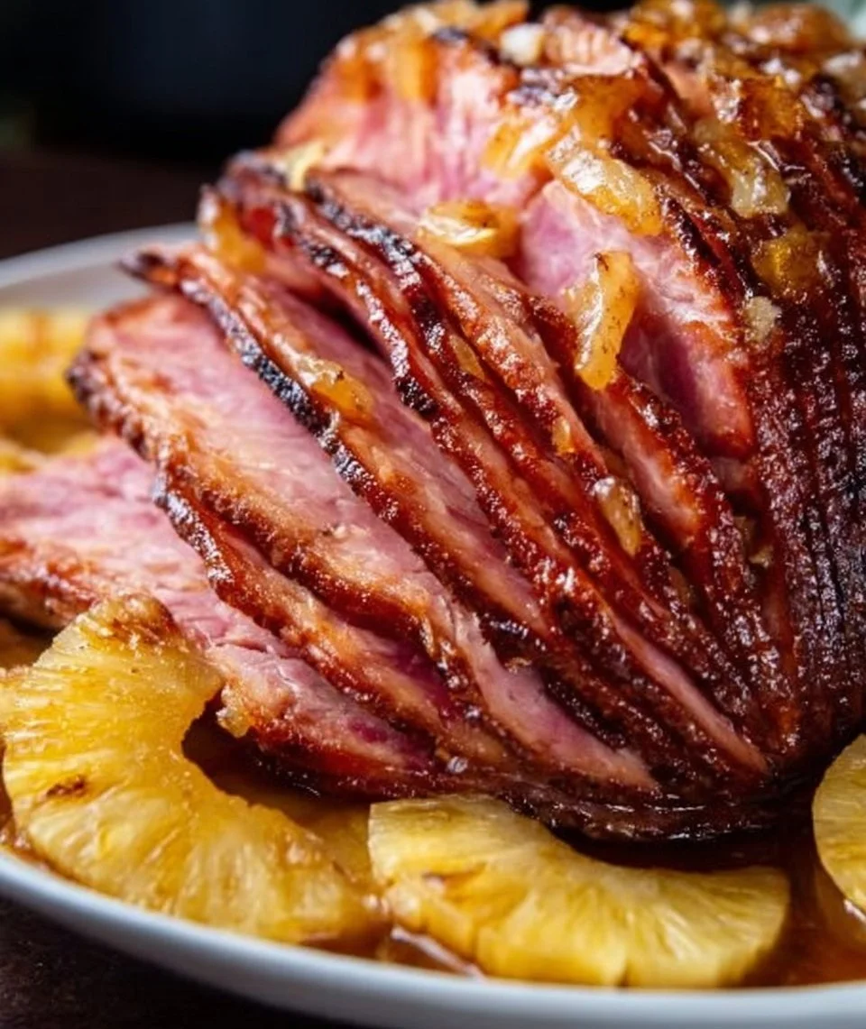 Slow Cooker Pineapple Ham