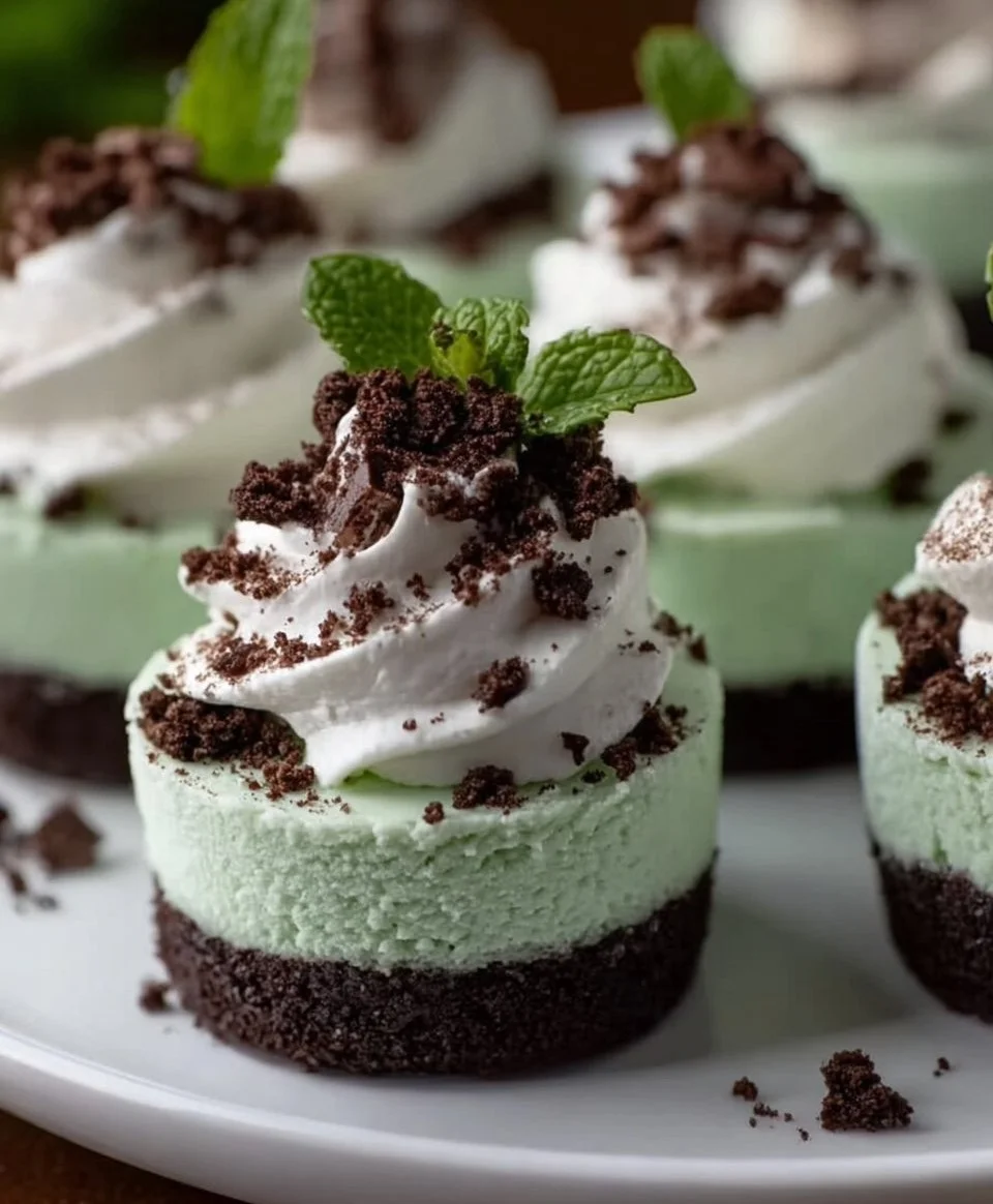 St. Paddy’s Mint Cheesecake Cups