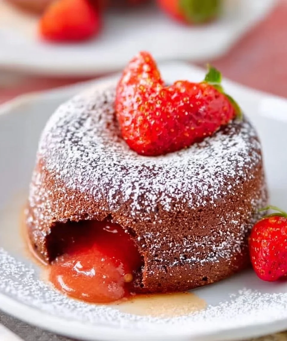 Strawberry Lava Cakes