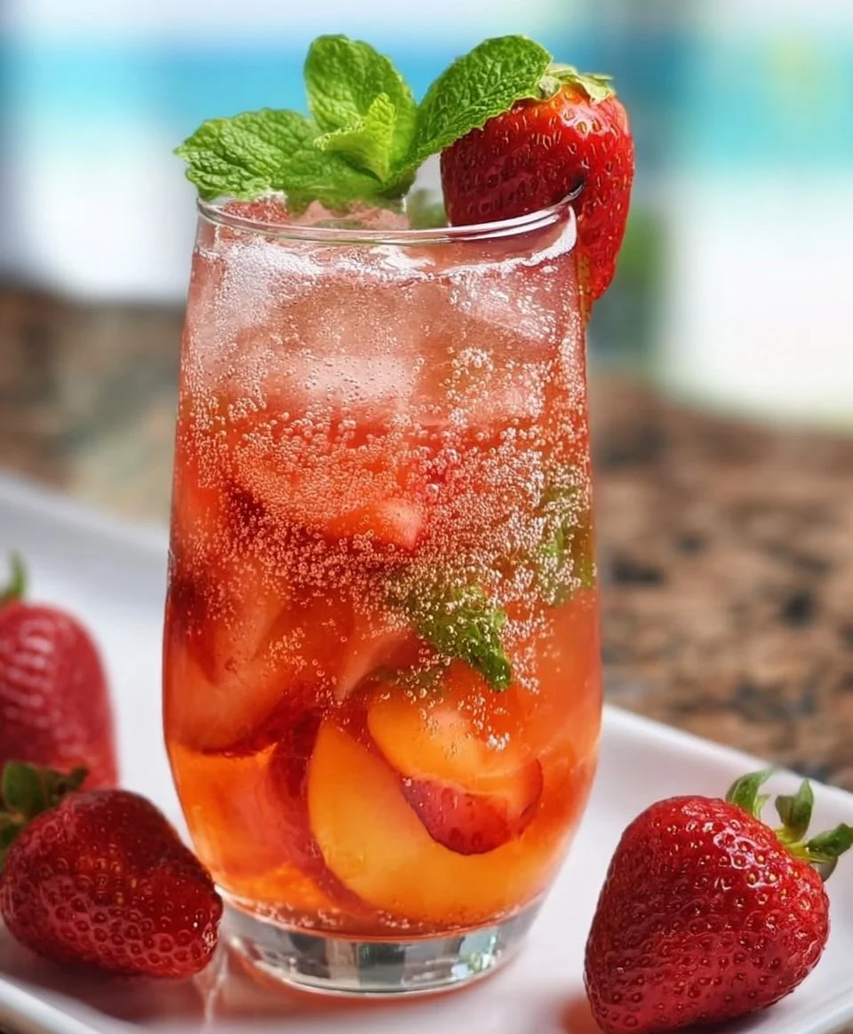 Strawberry Peach Sprite Refresher