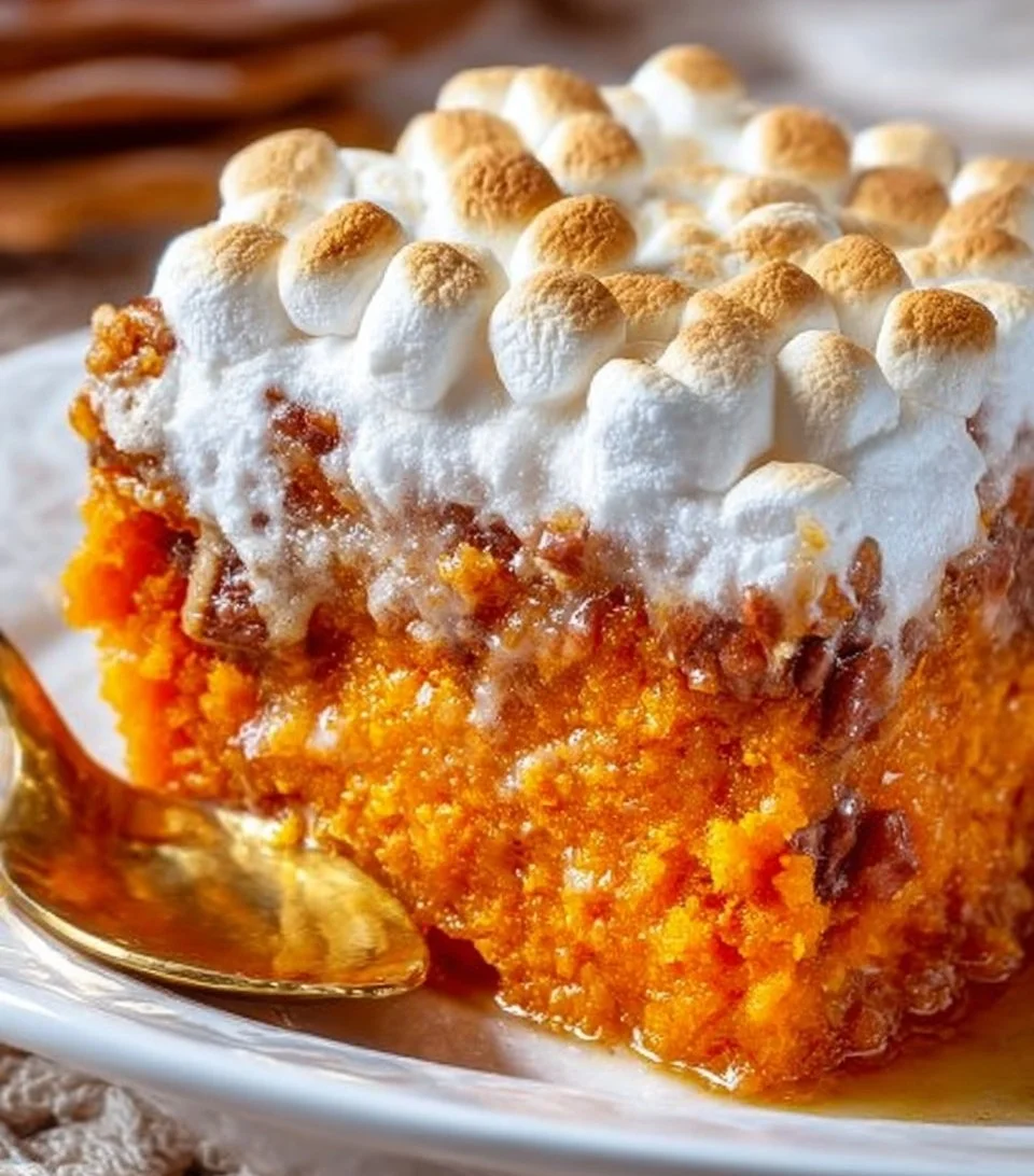 Sweet Potato Casserole with Marshmallows