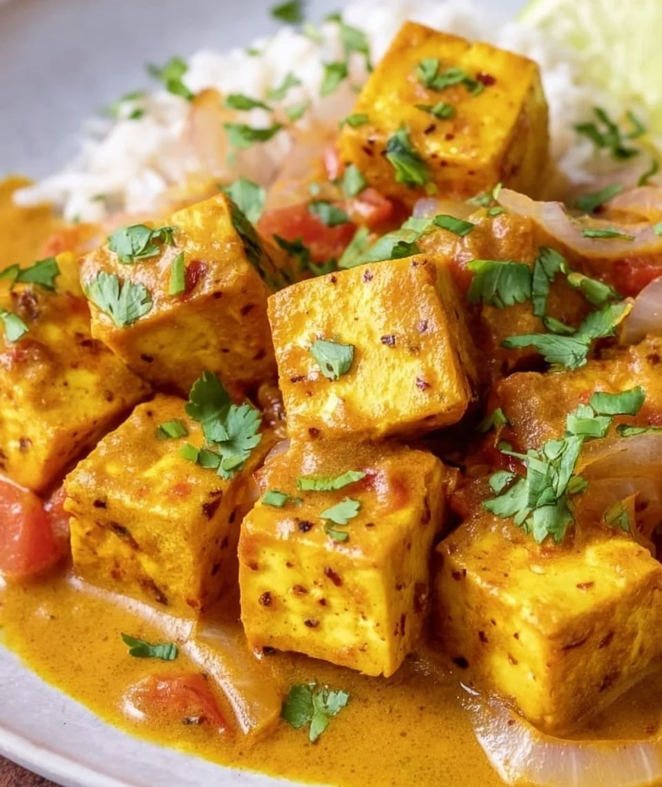 Yellow Tofu Curry with Coconut Milk