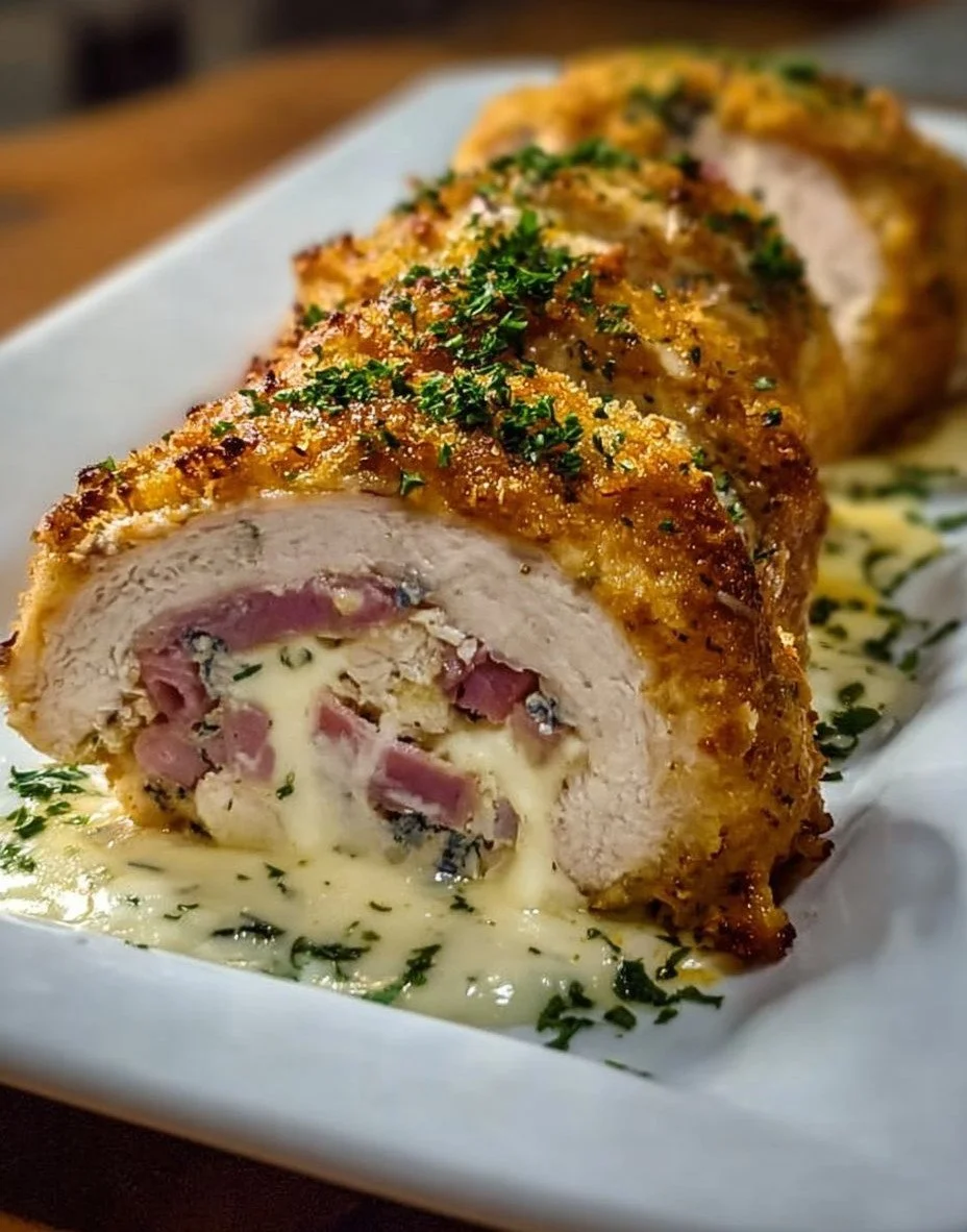 Creamy Chicken Cordon Bleu Rolls