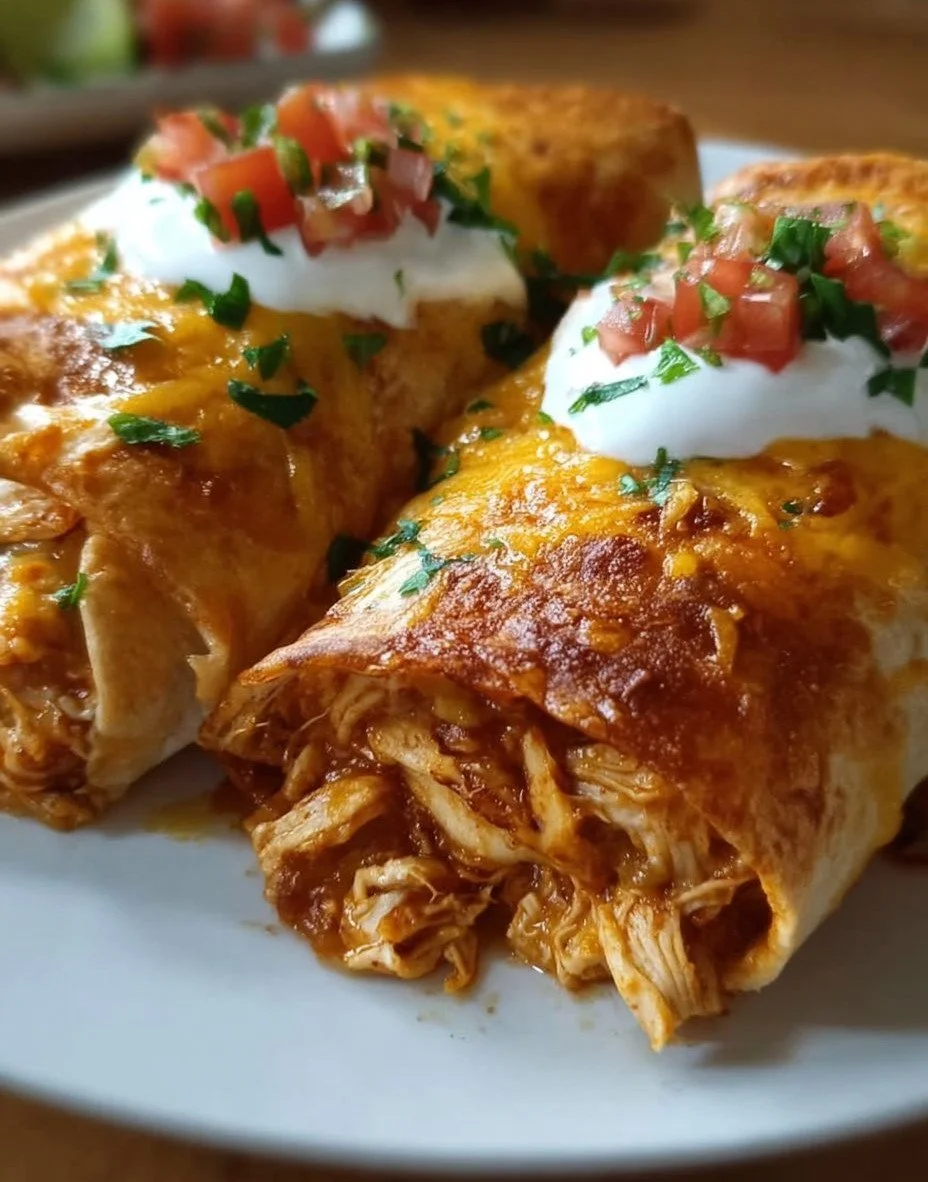 Crispy Chicken Chimichangas