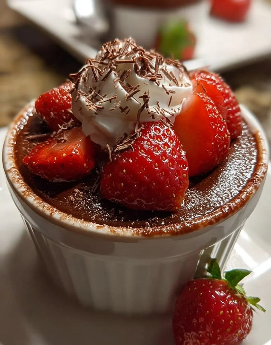 Easy No Bake Chocolate Strawberry Pudding Dessert