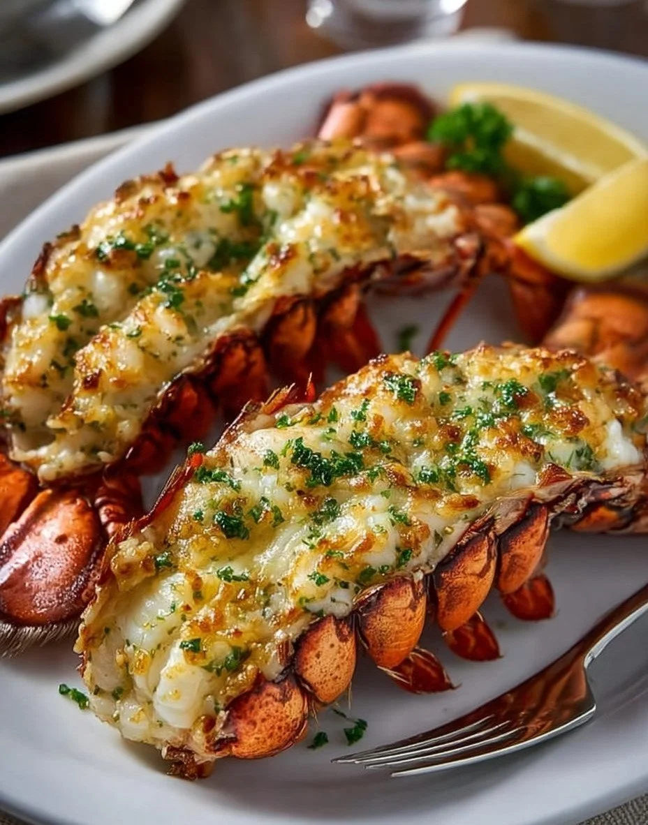 Grilled Lobster Tails with Garlic Butter