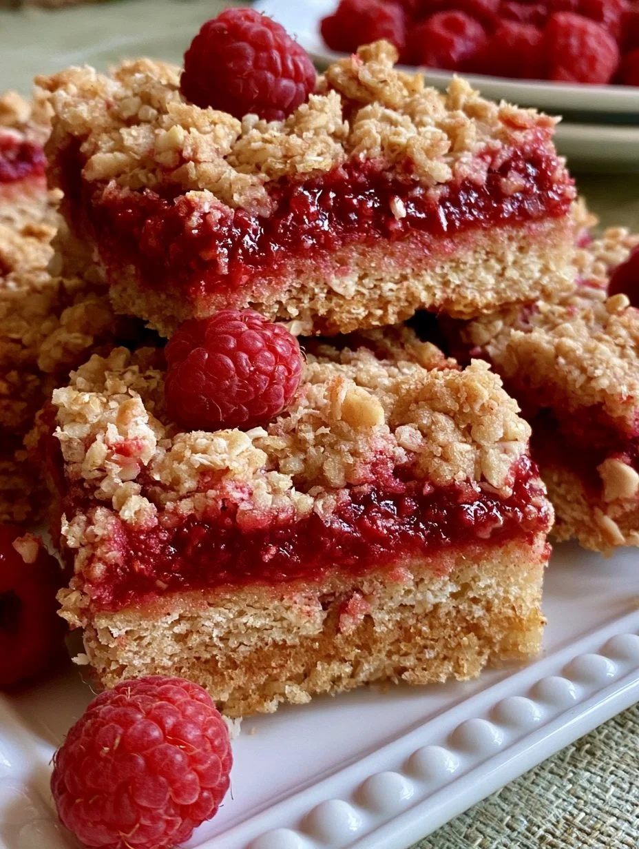 Barres à l’avoine et aux framboises à l’érable