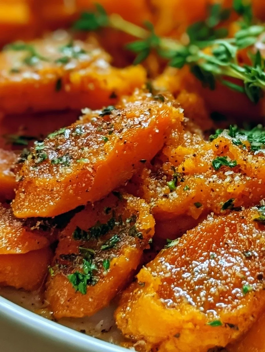 Carottes écrasées au four avec du parmesan et des herbes