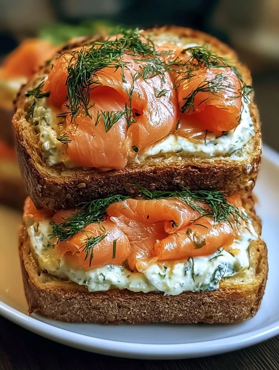 Croque saumon fumé Boursin