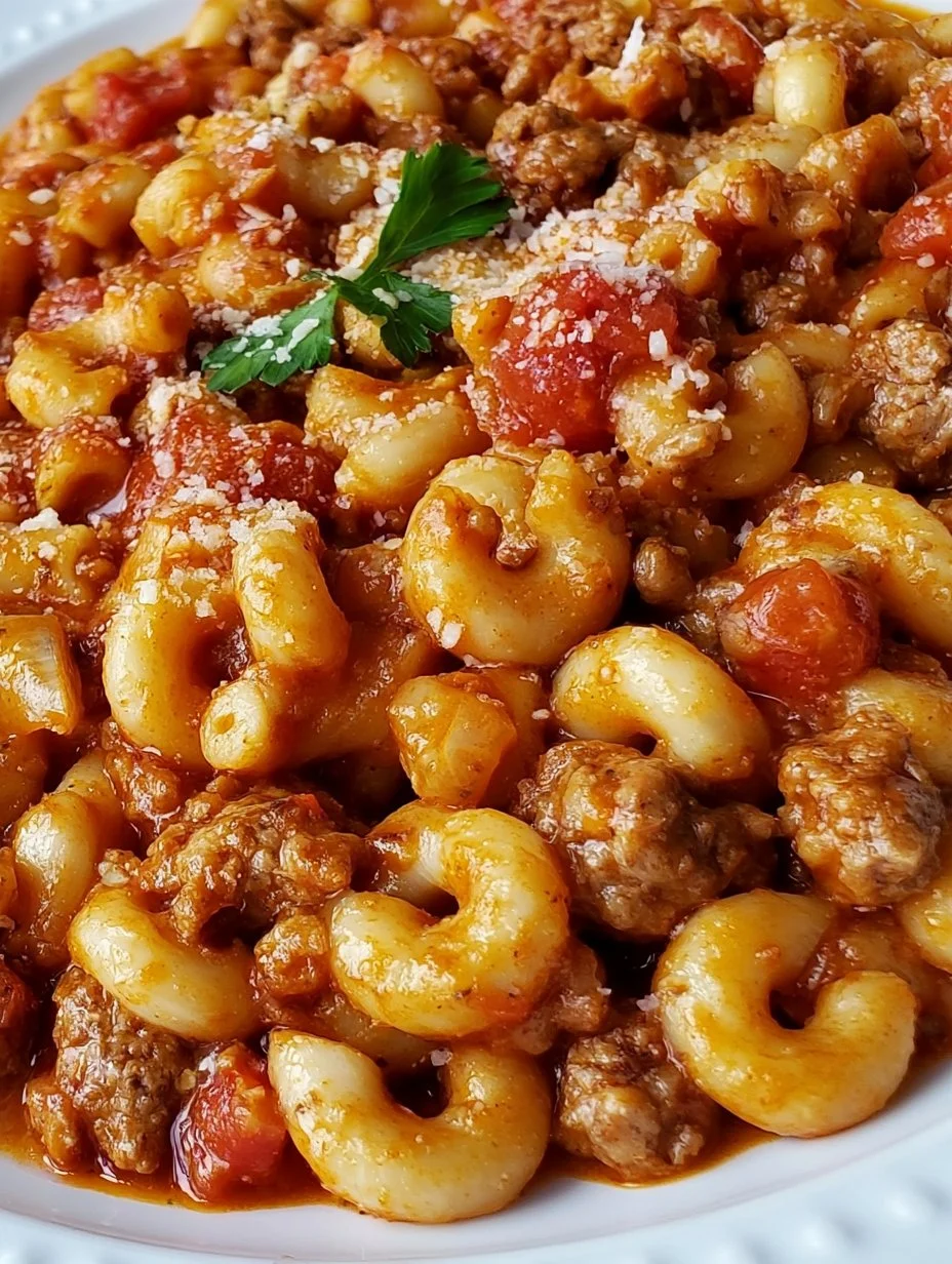 Macaroni à la viande