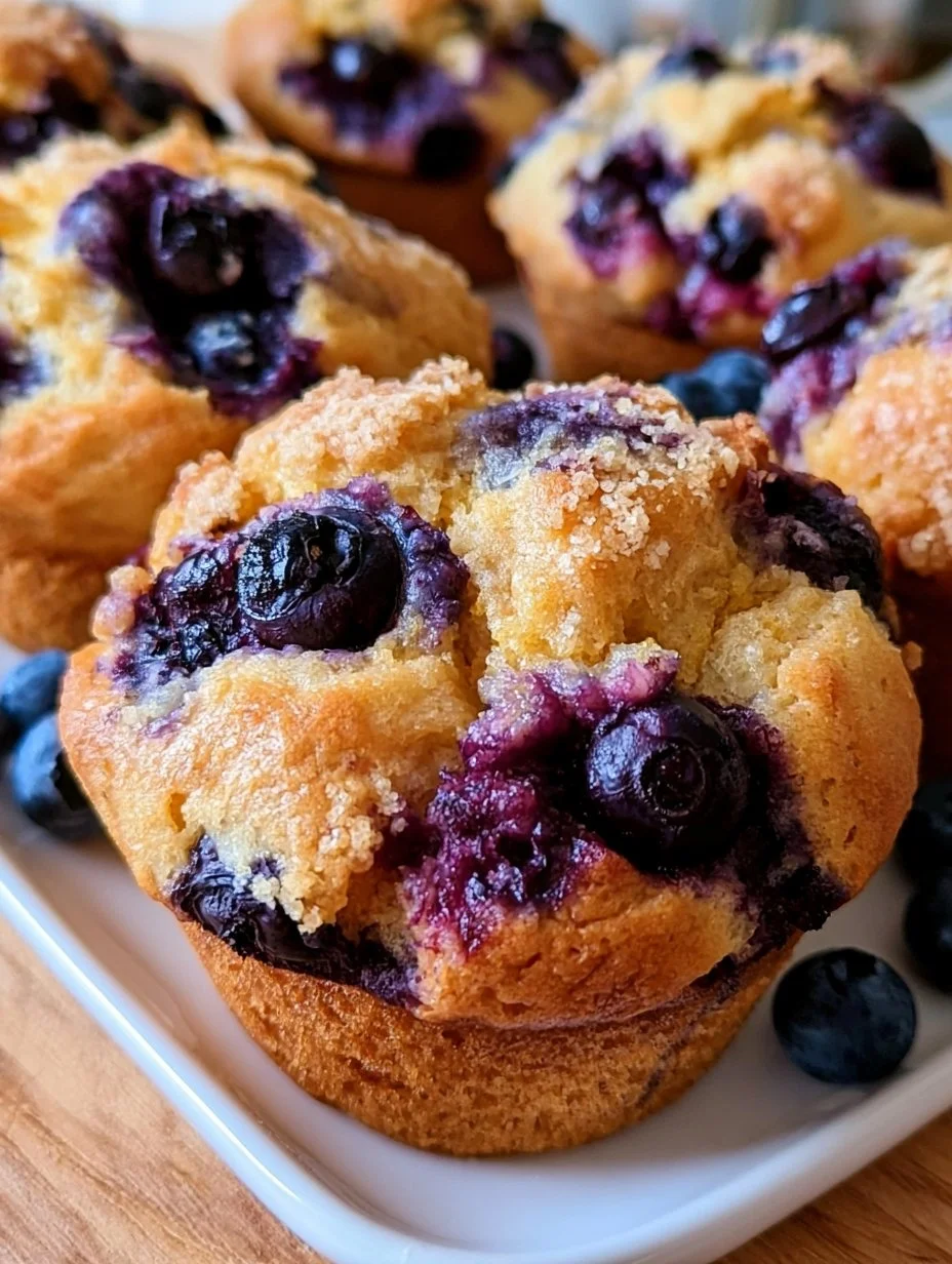 Muffins aux bleuets sans œufs à l’érable