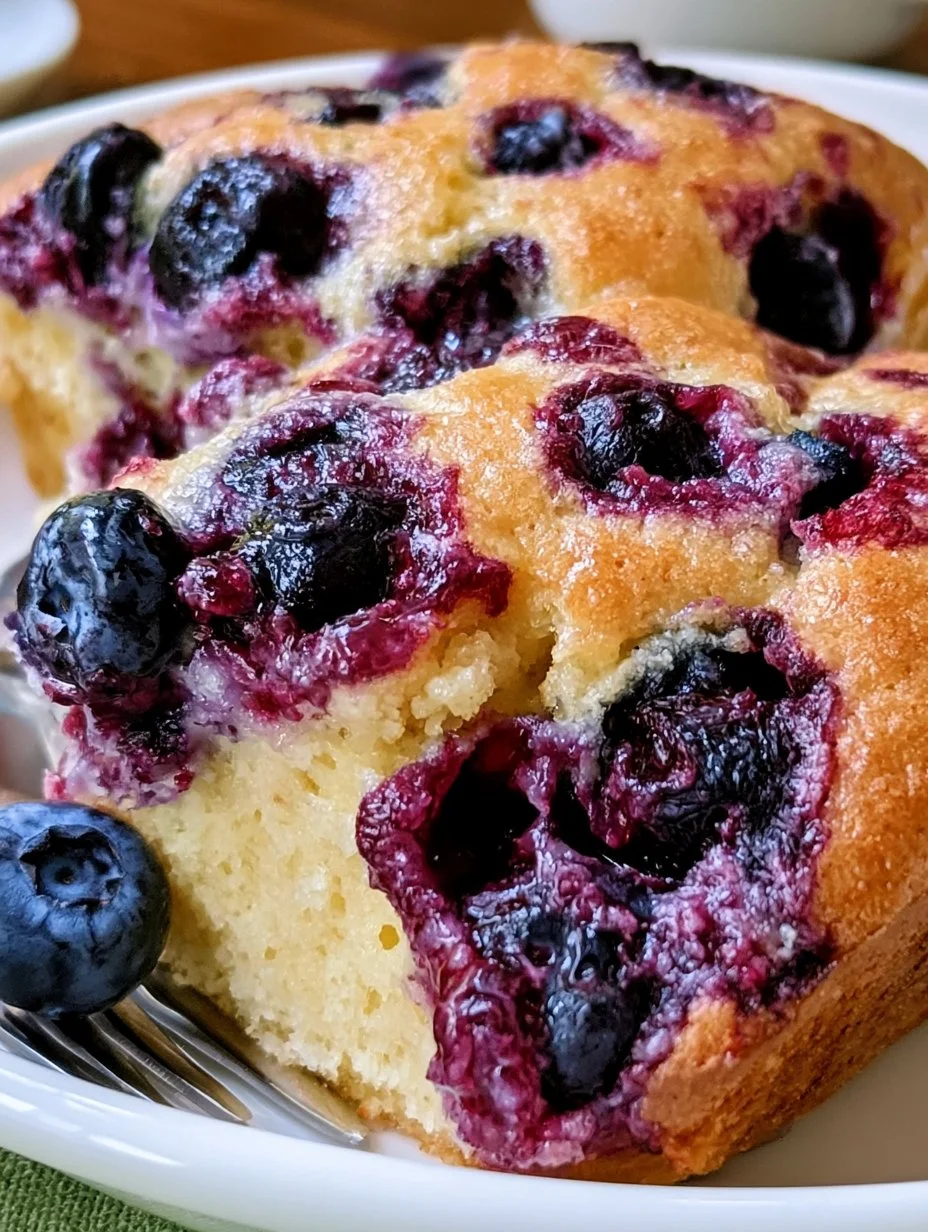 Pouding aux bleuets