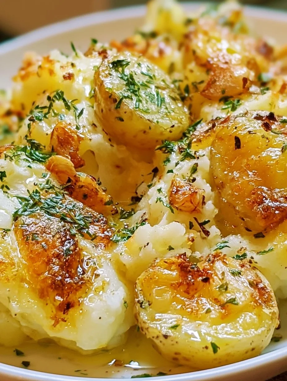 Purée de pommes de terre croustillante au four