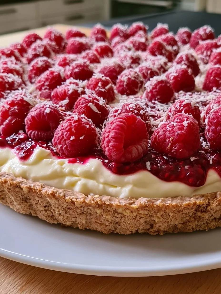 Raspberry and Mascarpone No-Bake Tart