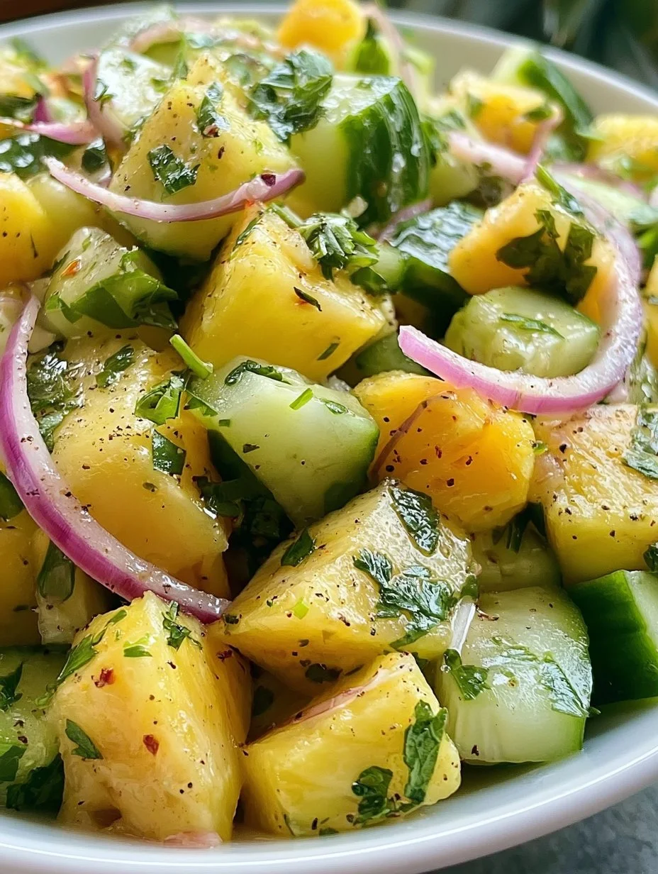 Salade Ananas Concombre