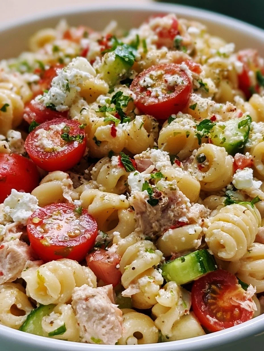 Salade de pâtes au thon