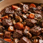 Bœuf bourguignon express aux carottes