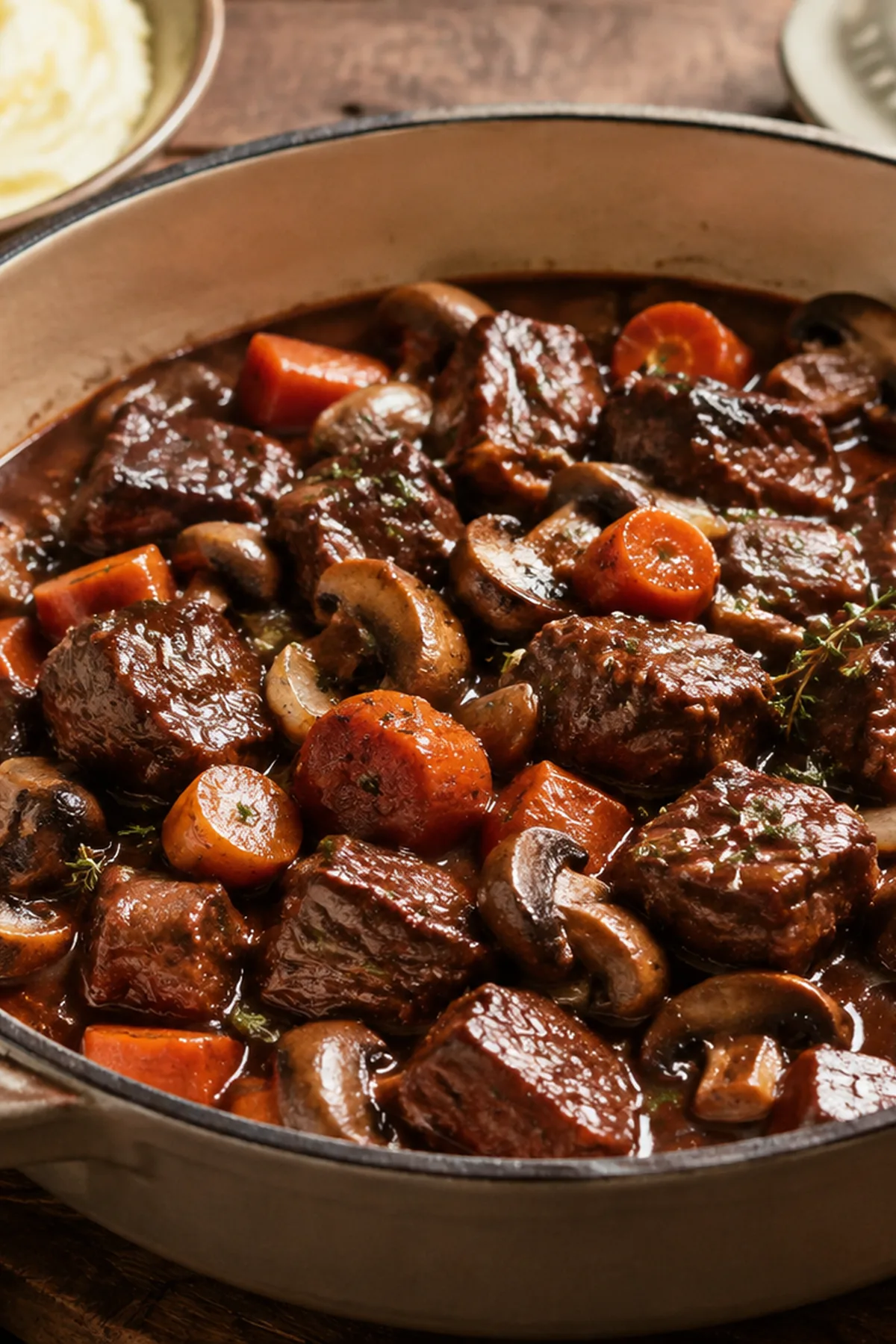 Bœuf bourguignon express aux carottes