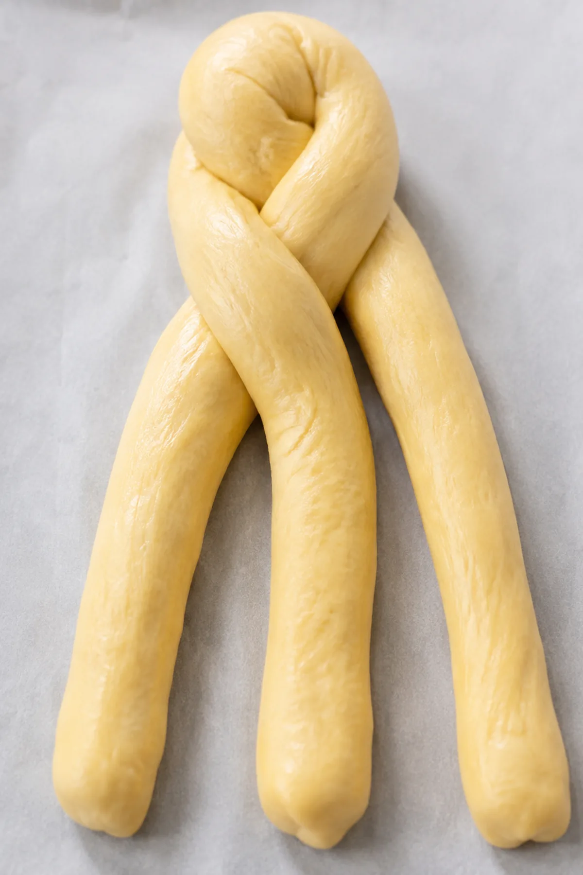Étape de préparation de Brioche tressée à la fleur d’oranger