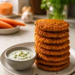Galettes de lentilles corail, carottes et cumin