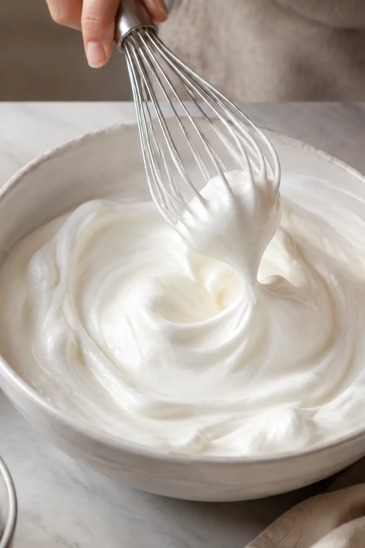 Préparation de Île flottante au caramel beurre salé