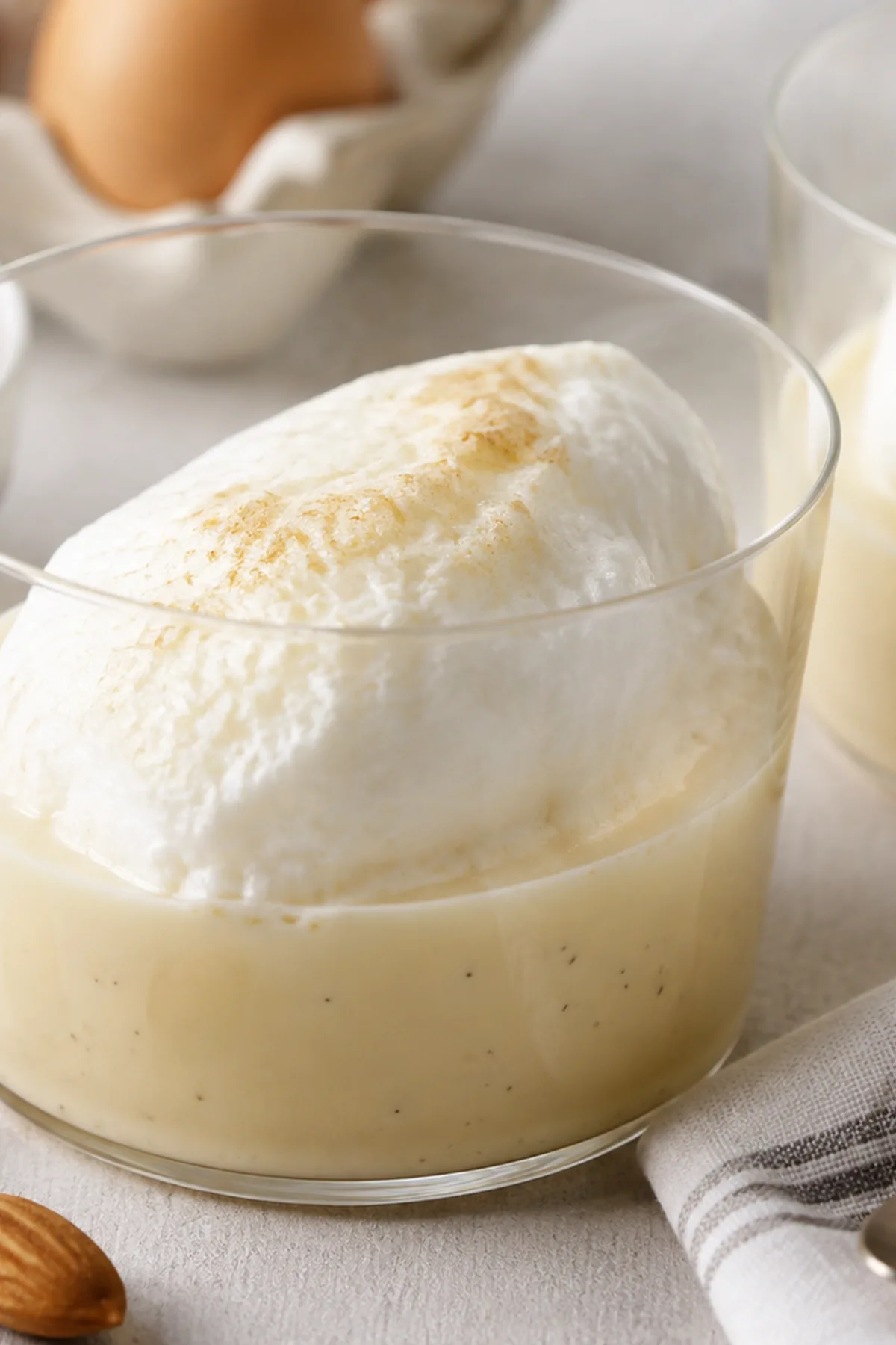 Étape de préparation de Île flottante au caramel beurre salé