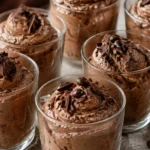 Mousse au chocolat noir et au café