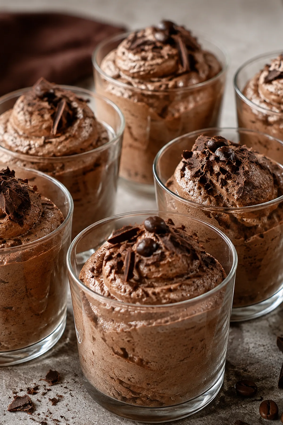 Mousse au chocolat noir et au café