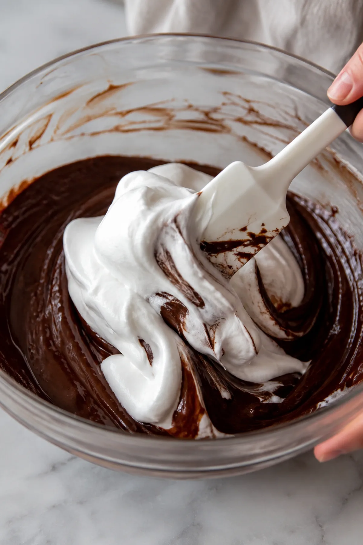 Étape de préparation de Mousse au chocolat noir et au café