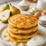Pancakes moelleux à la poire et au yaourt