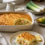 Parmentier de saumon aux poireaux