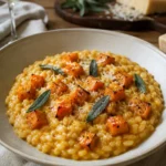 Risotto crémeux au potimarron et à la sauge