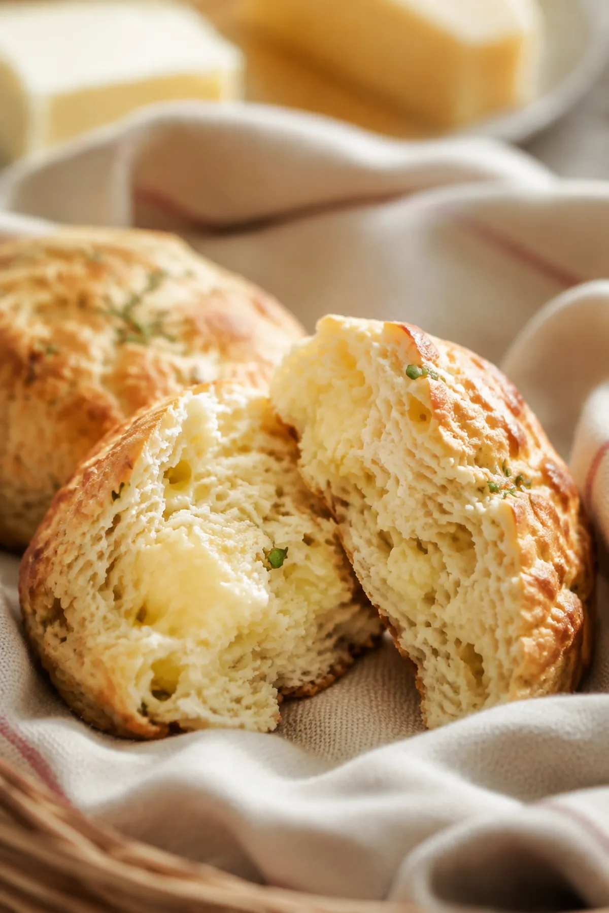 Scones salés au comté et à la ciboulette prêt à servir